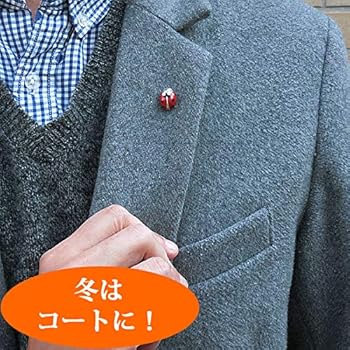 【良品】Leilian　光沢紺ブレ　Lessona生地　てんとう虫ブローチ　XL LI-NING ABLM078 小物入れ(てんとう虫) ミニポーチ 可愛い